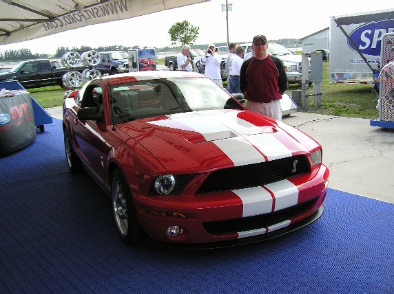 Me and the prototype SVT Shelby Cobra GT500 Mustang.